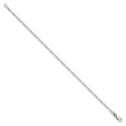 925 Sterling Silver Polished 9 Inch 2 25mm Figaro Chain Anklet Bracelet Solid