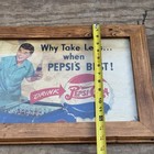 Vtg Heavy Cardboard Why Take Less When Pepsi Is Best Pepsi Cola Advertising Sign