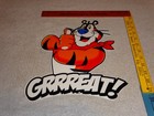 Vintage Tony The Tiger Kellogg s Frosted Flakes Cereal Metal Gasoline   Oil Sign