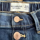 Abercrombie Kids Girl High Rise Flare Jeans Dark Wash Sz 15 16 Regular Pull On