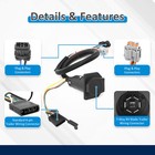 4 Flat 7 Rv Trailer Wiring Harness For Nissan Frontier 05-26 W  Factory Tow Pack