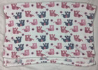 Dream Kids Rn  164273  Elephant Baby Blanket Pink Gray White Soft Lovey Security