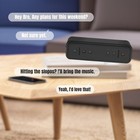 Portable Bluetooth Speaker deeper Bass Stereo Dual Sound Speakers Black 