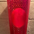 Starbucks Holiday 2019 Hot Neon Pink Studded Jeweled Tumbler Travel Cup 24 Oz    
