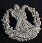 Wwi British Army Queens Own Highlanders Cap Badge Ww1 1917 Insignia