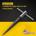 Tapered 5-degree Bridge Pin Hole Reamer  6 Fluted For Acoustic Guitar Diy