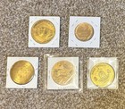 Five Different Vintage Hawaii Hawaiian Tokens Medals 