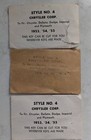 11 Nos 1950s Brass Car Key Blanks Chrysler Packard Studabaker Rambler Others