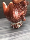 Chinese Porcelain 3d Koi Fish Vase Hand Painted Orange Glaze Asian Inspired 9 5   