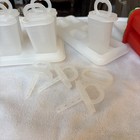 Vintage Tupperware Frozen Popsicle Molds Complete Set Of 6 With Extra Pieces
