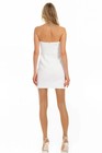 One33 Social Badgley Cecile Ivory Strapless 3d Flower Mini Dress Sz 2 Bridal