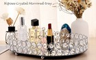 Crystal Vanity Tray Mirrored Drer Perfume Trays For Makeup Tray