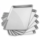 Commercial Grade Aluminum Baking Sheet Assorted Sizes - 6 Pans