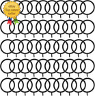 Black Curtain Rings  Metal With Eyelets  50 Pack
