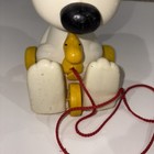 Peanuts Snoopy Woodstock Pull Toy Hasbro 1972 Spinning Ears Vintage Works