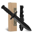 12  Fixed Blade Hunting Knife W  Sheath - Tactical Survival Outdoor Knife