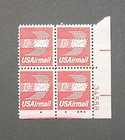Lot Of 21 Blocks Of Four 13 Cents Stamps With Plate Block Number