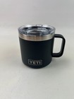 New Yeti Rambler 14 Oz Mug Black Stainless Steel Insulated - Has Logo 