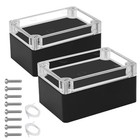 Lemotech Junction Box With Clear Cover Ip65 Waterproof Project Box Dustproof Abs