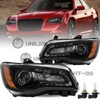 For 2011-2023 Chrysler 300 Led Drl Projectorheadlight Left right Headlamp W bulb