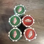 5 Rolls New Las Vegas Souvenir Poker Chips Gambling     