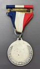 Vintage Men s Sports Medal  Silver Tone W rw b Ribbon  Marked Italy