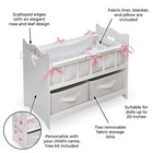 Badger Basket Doll Bed White rose Design