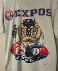 Vintage 1990   s Single Stitch Mlb Montreal Expos Taz T Shirt Size Large Rare