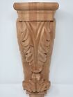 Hand Carved Cherry Wood Acanthus Corbel Bracket -  12  X 5  X 4 5  Pre Drilled 