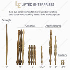 Wooden Spindles 6   5 16x1 2  Tenon  12 Count  Cherry Oak Birch Walnut Baluster