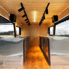 Fast Food Trailer All Purpose Street Restaurant Bar Double Decker Mobile Food Tr