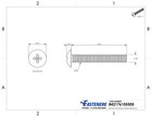 6-32 X 1  Phillips Truss Head Machine Screws Stainless Steel 18-8 Qty 1000