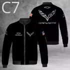 Corvette C5 c6 c7 c8 Motorsport Racing Fan Windproof Bomber Jacket
