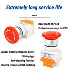 Red Mushroom Emergency Stop Push Button Switch No   Nc 22mm 30mm Cnc Gecko