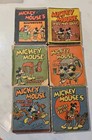 Mickey Mouse  Set Of 6 Wee Little Books - Rare   3 5  Vtg 1934 Disney Pocket