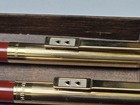 Vintage Paper Mate Double Heart Slim Profile Burgundy Gold Pen-pencil Set Usa