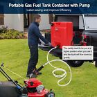 13gallon Portable Gas Fuel Caddy Tank W  Siphon Pump   Wheelsfor Gasoline Diesel