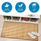 Idesign Formbu Bamboo Mat Rug Runner For Bathroom  Kitchen  Entryway  Hallway  