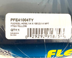 Coilhose Pneumatics Pfe41004ty Flexeel 1 4 X 100  Hose 1 4  Mpt Fittings Yellow