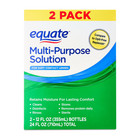 Equate Multi-purpose Solution Twin Pack  12 Fl Oz  8 Ct  Cleansing   Disinfectin