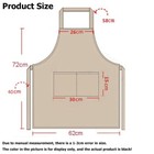 10-100x Solid Cooking Kitchen Restaurant Bib Apron Unisex Dress Black W 2 Pocket