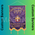 Masonic Regalia Scottish Rite 32 Degree Custom Made Machine Embroidered Banners