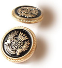14 Pcs Metal Blazer Button Set 15 Mm And 23mm Gold Buttons For Sewing Vintage