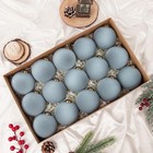 15 Pcs Velvet Christmas Ornaments Balls  3 15 Inch Large Velvet Dusty Blue