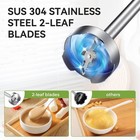 Tenker 5-in-1 1000w Hand Immersion Blender 12speed Handheld Blender Bpa-free Red