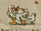 Vintage Little Girl s Apron With Hen On Front Country Kitchen Apron