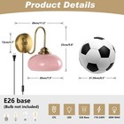 Lighting Pink Wall Sconce Plug In Gold Vintage Bathroom Vanity Light Fixture    