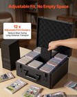 Vevor Graded Card Case 3 Row 180 Psa Slab Storage Box With Lock Key 12 Dividers
