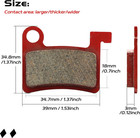 Mt600 Electric Bike Disc Brake Pad Two Pairs  Suitable For  Ld-200plus Ld4x-600 