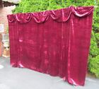Vintage Funeral Free Stand Velvet Back Drop Casket Drape Ceremony Coffin Curtain